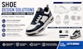 create shoe pattern, footwear technical drawing and sanders