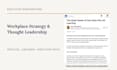 ghostwrite workplace strategy thought leadership