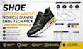 design shoe pattern making and footwear specification sheet