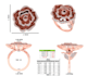 design luxury custom ring or bracelet 3d cad model