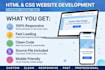 build a responsive business website or landing page HTML CSS