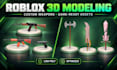 model and animate roblox weapons, swords, guns and game props
