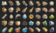 create custom pixel art icon, items, 2d game assets, rpg icons