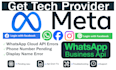 set up whatsapp business cloud API and meta business verification