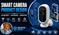 smart camera product design for iot security devices and cad prototype models