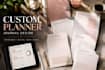 design printable planner, journal, workbook, and tracker in 24 hours