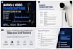 accurately transcript audio and video into text