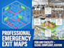 create emergency exit maps for any facility