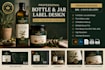 create custom bottle and jar label design