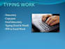do accurate typing and data entry