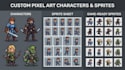 create pixel art characters and sprite sheets for your game