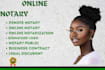 notarize your documents online as a remote notary public, usps form 1583