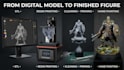 3d print and paint custom miniature, figurine and models