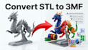 prepare print ready 3mf files from stl for multicolor printing