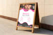 do custom a frame sign and any signage design