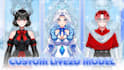 create anime vtuber overlay, twitch graphics, youtube banner and background