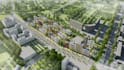 design 3d masterplan aerial siteplan residential mixed use urban planning render