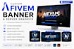 design custom fivem banner, server logo, animated discord graphics, web banner