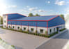modify industrial warehouse peb commercial builing cladding panels design render