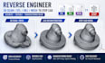 reverse engineer stl, obj, 3d scan and mesh into step cad medel