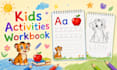 create interactive educational workbook, kids worksheet, activity sheets