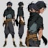 do anime art fantasy character sheet modeling design