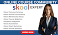 setup skool online community skool course creation setup skool community
