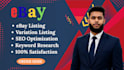 do ebay listing, ebay product listing and product upload