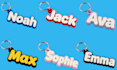 design custom 3d keychain logo lightbox coaster text stl 3mf for 3d printing