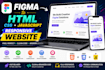 convert figma design to responsive HTML, CSS and javascript website