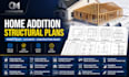 design home addition structural plans foundation beam calculations permit plans
