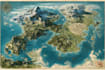 make a fantasy map illustration for map