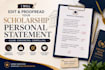 edit and proofread your scholarship personal statement