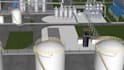 create 3d chemical plant animation and industrial process visualization video