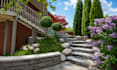 do landscape design, backyard design, garden, exterior, deck and 3d rendering