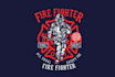 create firefighter mascot logo design with 1 day delivery