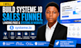 build systeme io sales funnel, landing page, and systeme io website