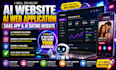 develop ai website, ai web application saas app, ai dating website development