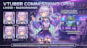 design a custom live2d vtuber model, vtuber background and vtuber commission