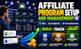 setup and manage your affiliate program with awin, shareasale and pap
