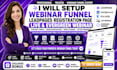 setup webinar funnel, leadpage webinar registration page, live evergreen webinar