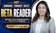 beta read critique novel, beta reader fantasy, romance beta reader, alpha reader