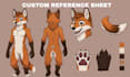 furry reference sheet anthro ref sheet fursona ref sheet furry pfp oc