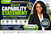 design a winning capability statement for US government contracts
