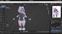 create custom vrchat avatar 3d model vtuber furry avatar with unity rigging