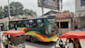 create a high quality professional outdoor marketing video using  moving bus