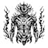 design a custom cyber sigilism tattoo stencil