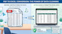 convert PDF to excel, CSV, or word accurately