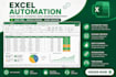 automate excel using power query, vba, formulas and dashboards