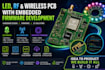 design led, rf and wireless pcb with embedded firmware development
